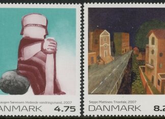 2007 Denmark SG.1500-1 Art Set of 2 values U/M (MNH)