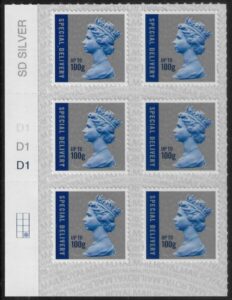 U3051  100g Sp. Delivery M17L  Cyld. D1 x 3 grid R4C2  SBP  L/s  DLR U/M (MNH)