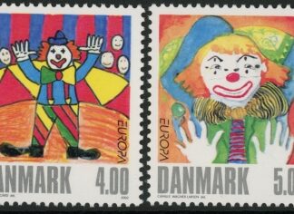 2002 Denmark SG.1261-2 Europa Circus Set of 2 values U/M (MNH)