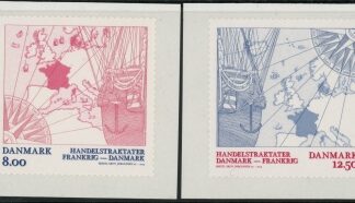 2013 Denmark SG.1733-4 350th Anniuv of Danish-Frence Trade Treaty Set of 2 values U/M (MNH)