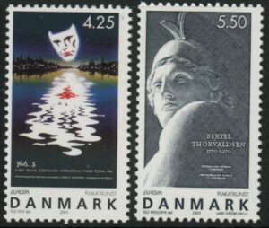 2002 Denmark SG.1294-5 Europa Poster Art Set of 2 values U/M (MNH)