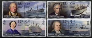 2023 Tristan Da Cunha. SG.1360-7 Visiting US Liberty Ships. set 8 values U/M (MNH)