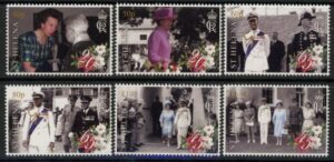 2022 St Helena. SG.1323-8  Anniversaries of Royal visits. set 6 values U/M (MNH)