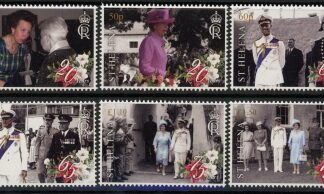 2022 St Helena. SG.1323-8  Anniversaries of Royal visits. set 6 values U/M (MNH)