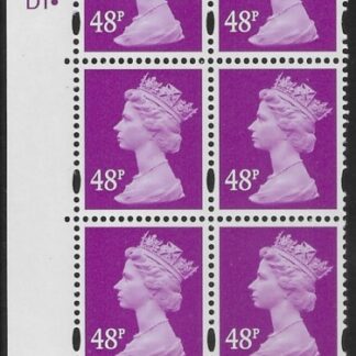 Y1724 (U421) 48p bright mauve. DLR Cyld. D1dot U/M (MNH)