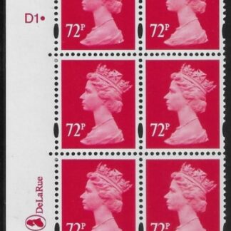 Y1737 (U467) 72p  rosine  DLR cyl. D1 dot U/M (MNH)