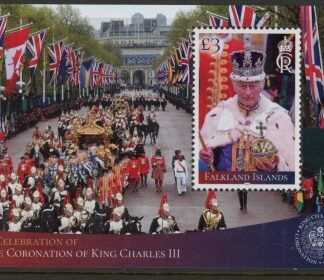 2023 Falkland Islands. MS1547 Coronation of King Charles III.  mini sheet. U/M (MNH)