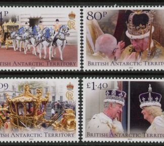 2023 British Antarctic - SG.837-40 Coronation of King Charles III. set 4 U/M (MNH)
