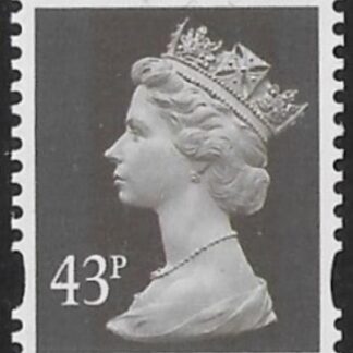 Y1716  43p 2B dp olive-brown. blue fluor.  ex coil. Harrison  U/M (MNH)