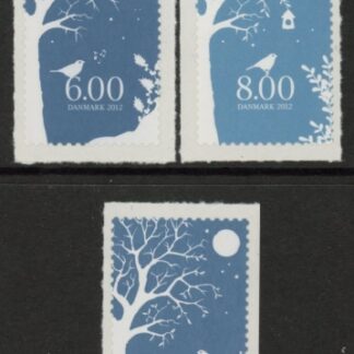 2012 Denmark SG1696-8 Winter Stamps Set of 3 values U/M (MNH)