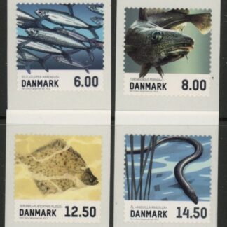 2013 Denmark SG.1700-3 Fish Set of 4 Values U/M (MNH)