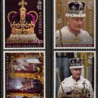 2023 St Helena. SG.1339-42. Coronation of King Charles III set 4 values U/M (MNH)