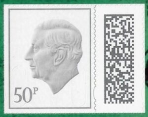 V5255  50p grey M23L MPIL  ex CY2 Harry Potter U/M (MNH