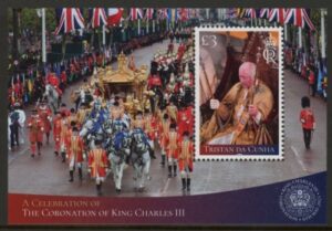 2023 Tristan Da Cunha. MS.1380 Coronation of King Charles III. mini sheet. U/M (MNH)