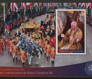 2023 Tristan Da Cunha. MS.1380  Coronation of King Charles III. mini sheet. U/M (MNH)