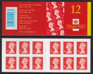 MF1a 12 x 1st containing SG.2040, cod post added on back(Questa) U/M (MNH)