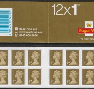 MF4  12 x 1st  gold. containing SG.2295 'Real Network' on front.  (Walsall) U/M (MNH)