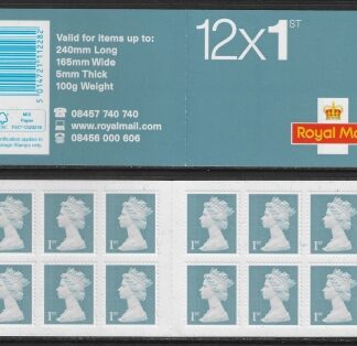 MF6 12 x 1st slate blue  SG.U3272  code 'MTND   (Walsall) U/M (MNH)