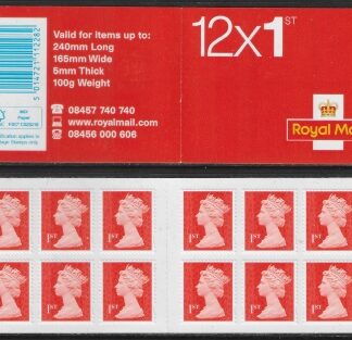 MF7a 12 x 1st vermilion  SG.U3025  code 'MTIL' M13L   (Walsall) U/M (MNH)