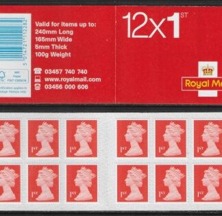 MF8a 12 x 1st vermilion  SG.U3025  code 'MTIL' M16L SBP all upright.(Walsall) U/M (MNH)