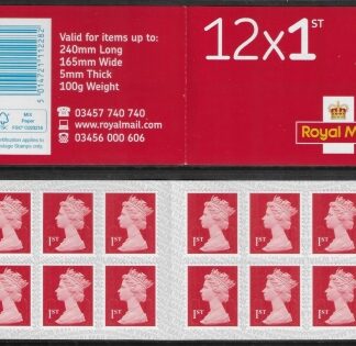 MF9a 12 x 1st brt scarlet  SG.U3029  code 'MTIL' M19L '  SBP s/L.(Walsall) U/M (MNH)