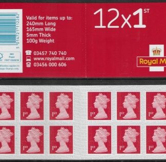 MF9a 12 x 1st brt scarlet  SG.U3029  code 'MTIL' M18L '  SBP L/s.(Walsall) U/M (MNH)