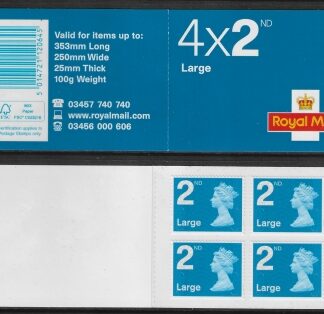RA2cd  4 x 2nd Large  brt. blue code MFIL MA14  (U3032) 'new tel no.0345' Walsall.