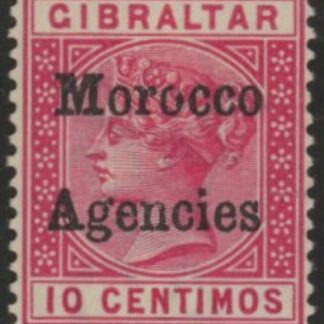 Morocco Agencies -  Gibraltar SG.2 10c carmine . mounted mint