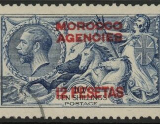Morocco Agencies -  'Spanish'  SG.141  12p on 10s blue . fine used.