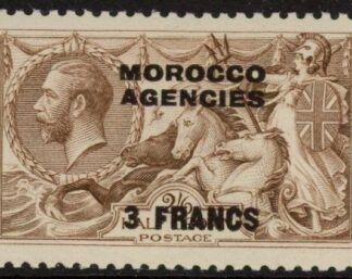 Morocco Agencies -  'French'  SG.200c  3f on 2s6d. reddish brown U/M (MNH).