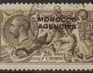 Morocco Agencies -  'British'  SG.50  2s6d. sepia-brown VFU.