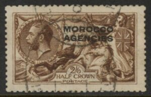 Morocco Agencies - 'British' SG.51 2s6d. yellow-brown VFU.