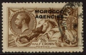 Morocco Agencies -  'British'  SG.51  2s6d. yellow-brown VFU.