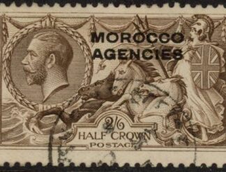Morocco Agencies -  'British'  SG.53  2s6d. chocolate-brown VFU.