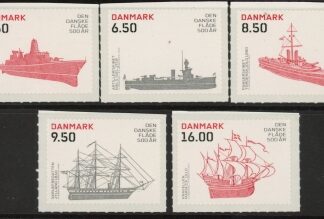 2010 Denmark SG.1602-6 500th Ann. of Royal Danish Navy Set of 5 values  U/M (MNH)