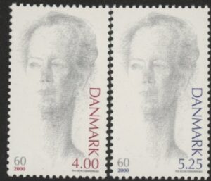 2000 Denmark SG.1191-2 60th Birthday of Queen Margrethe II Set of 2 values U/M (MNH)