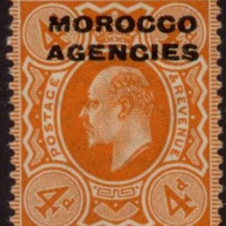 Morocco Agencies -  'British'  SG.35  4d pale orange  U/M (MNH)