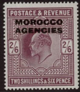 Morocco Agencies - 'British' SG.38a 2s6d dull purple U/M (MNH)