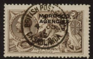 Morocco Agencies - 'British' SG.50 2s6d. sepia-brown VFU.