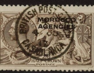 Morocco Agencies -  'British'  SG.50  2s6d. sepia-brown VFU.