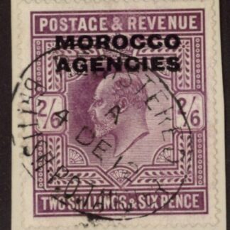 Morocco Agencies -  'British'  SG.38a  2s6d dull purple. very fine used
