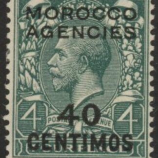 Morocco Agencies -  'Spanish'  SG.134  40c on  4d grey-green.  mounted mint.