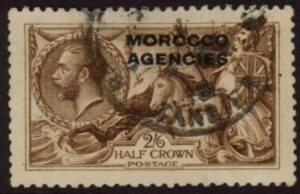 Morocco Agencies - 'British' SG.51 2s6d yellow brown. good used