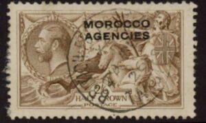 Morocco Agencies - 'British' SG.53 2s6d chocolate brown . very fine used
