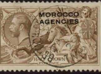 Morocco Agencies -  'British'  SG.53  2s6d chocolate brown . very fine used