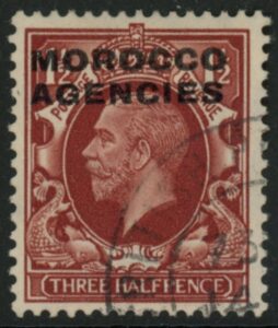 Morocco Agencies - 'British' SG.67 1½d red-brown. fine used.