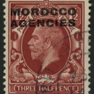 Morocco Agencies -  'British'  SG.67  1½d red-brown.  fine used.