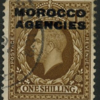 Morocco Agencies -  'British'  SG.72   1s bistre-brown.  fine used.