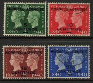 Morocco Agencies - 'Spanish' SG.172-5 1940 Centenary. fine used.
