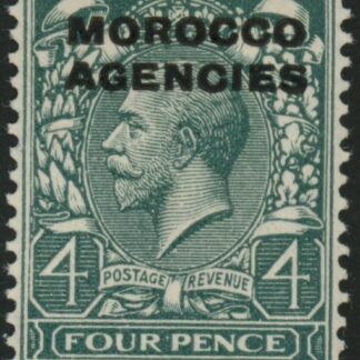Morocco Agencies - 'British'  SG.47  4d grey-green. mounted mint.